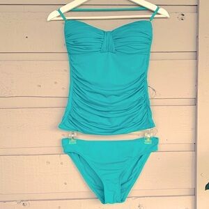 La Blanca Turquoise Swim Set NWOT